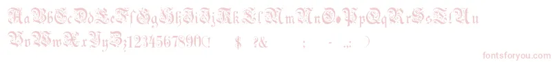 ChoolGothic Font – Pink Fonts on White Background