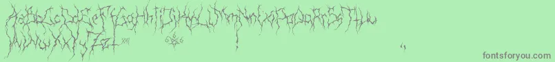 fuente XxiiUltimateBlackMetal – Fuentes Grises Sobre Fondo Verde