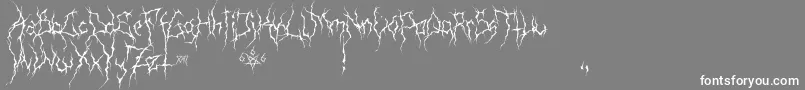 XxiiUltimateBlackMetal Font – White Fonts on Gray Background