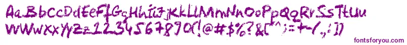 Crayola-Schriftart – Violette Schriften