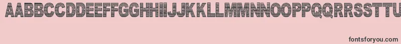 DocallismeHasPattern Font – Black Fonts on Pink Background