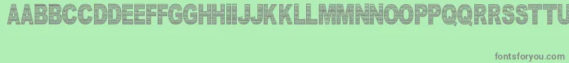 DocallismeHasPattern Font – Gray Fonts on Green Background