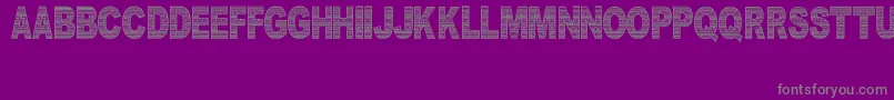 DocallismeHasPattern Font – Gray Fonts on Purple Background