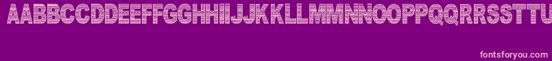 DocallismeHasPattern Font – Pink Fonts on Purple Background