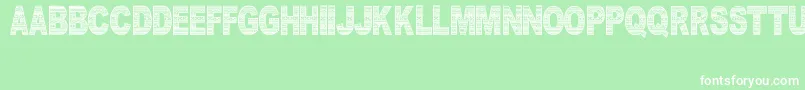 DocallismeHasPattern Font – White Fonts on Green Background