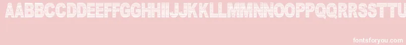 DocallismeHasPattern Font – White Fonts on Pink Background