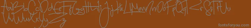 Шрифт Sugar ffy – серые шрифты на коричневом фоне