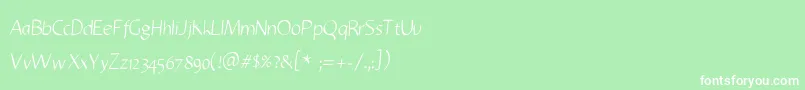 LuisCandara Font – White Fonts on Green Background