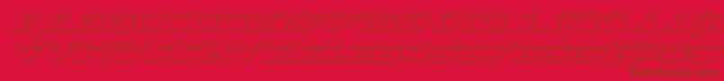 Geminalaser3Dital Font – Brown Fonts on Red Background