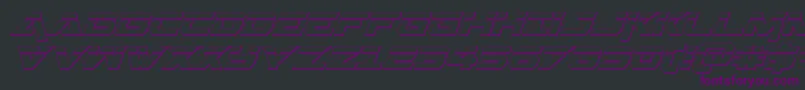 Geminalaser3Dital Font – Purple Fonts on Black Background