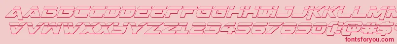 Geminalaser3Dital Font – Red Fonts on Pink Background