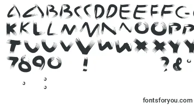  Spikybrush font