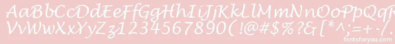 LantulaRegular Font – White Fonts on Pink Background