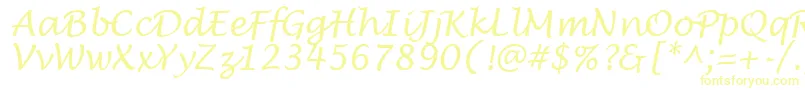 LantulaRegular-fontti – keltaiset fontit