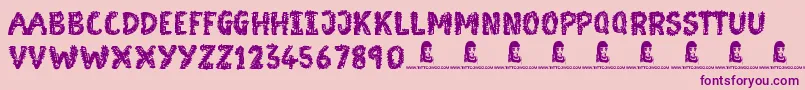 Moonstreet Font – Purple Fonts on Pink Background