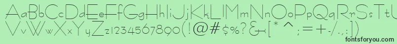 Tt1051m Font – Black Fonts on Green Background