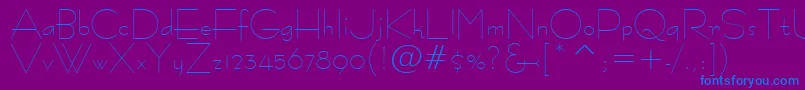 Tt1051m Font – Blue Fonts on Purple Background