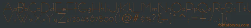 Tt1051m Font – Brown Fonts on Black Background