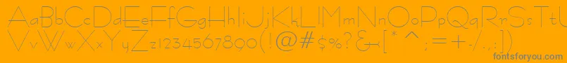 Tt1051m Font – Gray Fonts on Orange Background