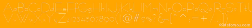 Tt1051m Font – Pink Fonts on Orange Background