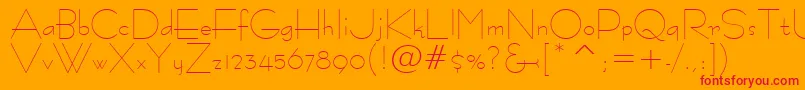 Tt1051m Font – Red Fonts on Orange Background