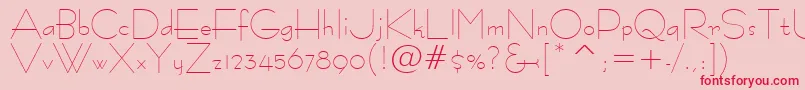 Tt1051m Font – Red Fonts on Pink Background