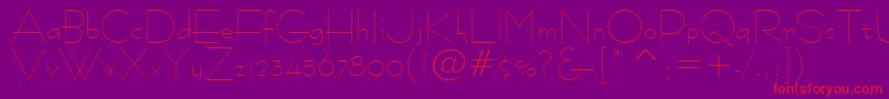 Tt1051m Font – Red Fonts on Purple Background