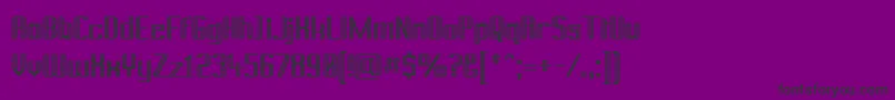 Prusb Font – Black Fonts on Purple Background