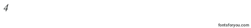 TimesNewRomanCyrItalic Font – Fonts for Digit 4