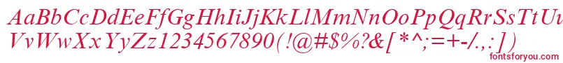 TimesNewRomanCyrItalic Font – Red Fonts
