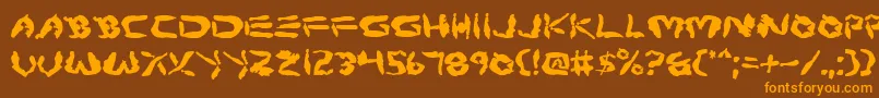 Protoplasm Font – Orange Fonts on Brown Background