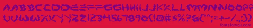 Protoplasm Font – Purple Fonts on Red Background