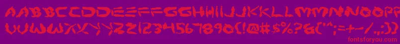 Protoplasm Font – Red Fonts on Purple Background