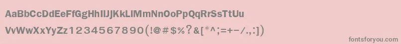 フォントFreesiaupcBold – ピンクの背景に灰色の文字