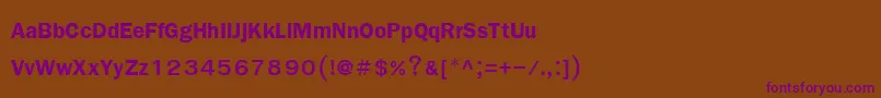 Шрифт FreesiaupcBold – фиолетовые шрифты на коричневом фоне