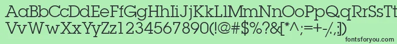 Шрифт Torrentgraphicssk – чёрные шрифты на зелёном фоне