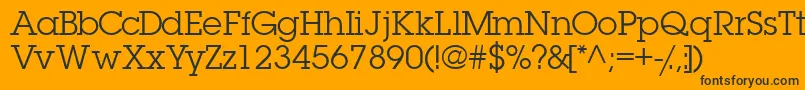 Шрифт Torrentgraphicssk – чёрные шрифты на оранжевом фоне