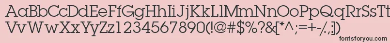 Torrentgraphicssk-fontti – mustat fontit vaaleanpunaisella taustalla
