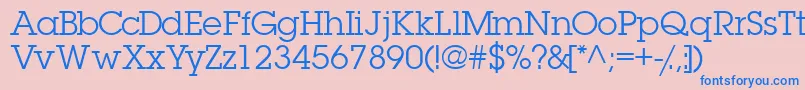 Шрифт Torrentgraphicssk – синие шрифты на розовом фоне