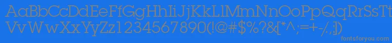 フォントTorrentgraphicssk – 青い背景に灰色の文字