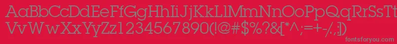 Torrentgraphicssk Font – Gray Fonts on Red Background
