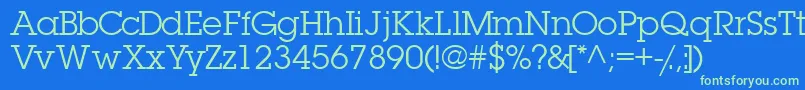 Torrentgraphicssk Font – Green Fonts on Blue Background