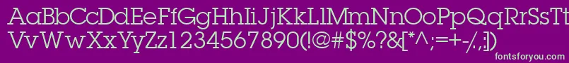 Torrentgraphicssk-fontti – vihreät fontit violetilla taustalla