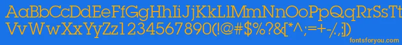 Torrentgraphicssk Font – Orange Fonts on Blue Background