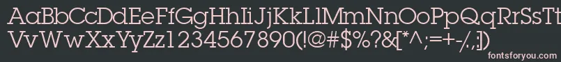 Torrentgraphicssk-fontti – vaaleanpunaiset fontit mustalla taustalla