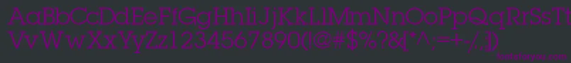 Шрифт Torrentgraphicssk – фиолетовые шрифты на чёрном фоне