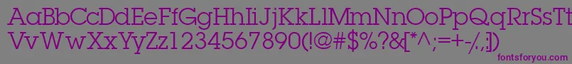 Шрифт Torrentgraphicssk – фиолетовые шрифты на сером фоне