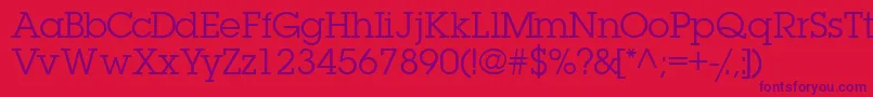 Torrentgraphicssk Font – Purple Fonts on Red Background