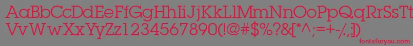 Torrentgraphicssk-Schriftart – Rote Schriften auf grauem Hintergrund