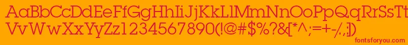 Torrentgraphicssk Font – Red Fonts on Orange Background